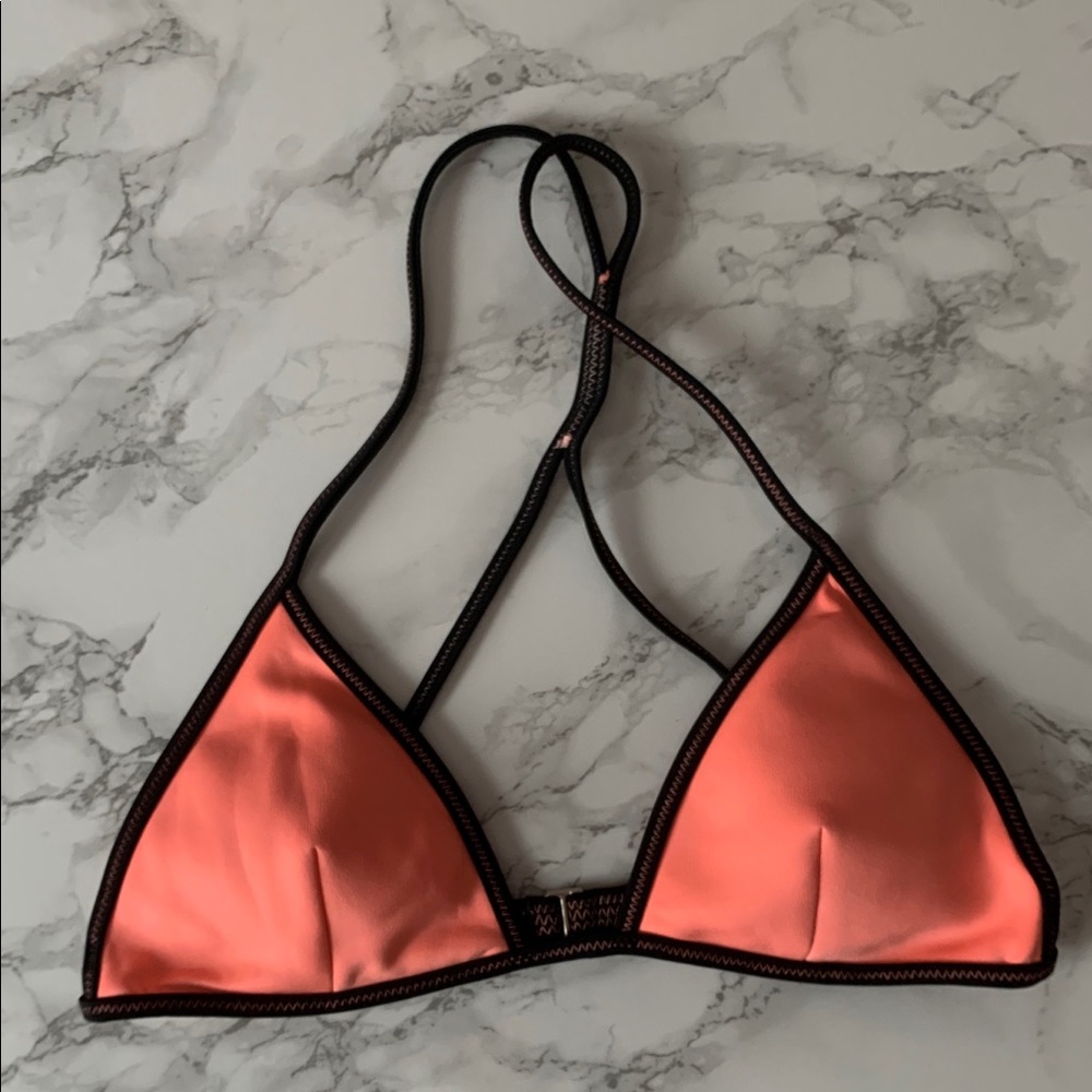 Triangl Like Orange Bikini Top